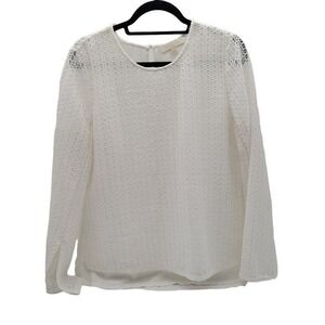 Etcetera‎ Elegant Guipure Style Lace Blouse Womens Sz L